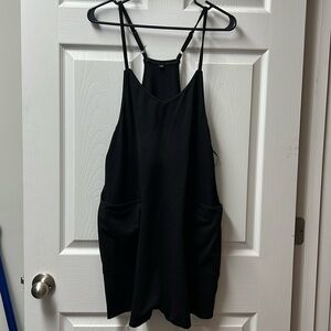 Black short romper